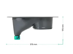 TROBOLO Trockentrenntoilette EinsatzSale - grey