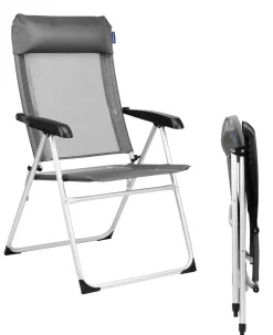 TRVLMORE 5 Positionen Campingstuhl - Grey