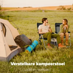 TRVLMORE 5 Positionen Campingstuhl - Black