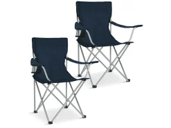 TRVLMORE Basic Blue Faltstuhl - Set von 2