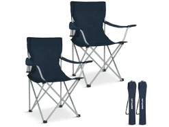 TRVLMORE Basic Blue Faltstuhl - Set von 2