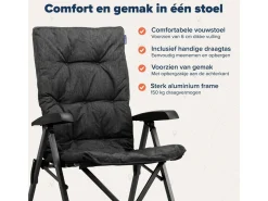 TRVLMORE 2er-Set Faltstühle mit Tragetasche - Black