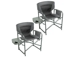 TRVLMORE 2er-Set Leichtgewicht Faltstühle - Grey