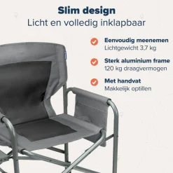 TRVLMORE 2er-Set Leichtgewicht Faltstühle - Grey