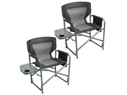 TRVLMORE 2er-Set Leichtgewicht Faltstühle - Black