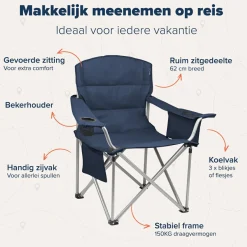 TRVLMORE 2er-Set XL Faltstühle - Blue