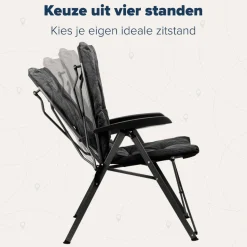 TRVLMORE Faltstuhl mit Tragetasche - Black