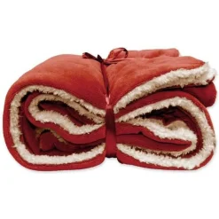 Unique Living Lars 150 x 200 cm Plaid - Coral Red