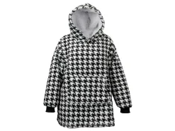 Unique Living Oversized Hoodie - Black White