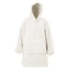 Unique Living Teddy Oversized Hoodie - Dove White