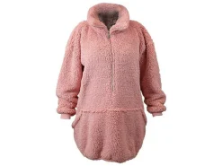 Unique Living Willow Long oversized Hoodie - Old Pink