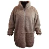 Unique Living Willow Long oversized Hoodie - Taupe