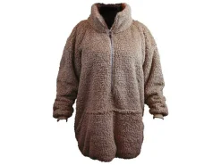 Unique Living Willow Long oversized Hoodie - Taupe
