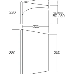 Vango Airbeam Sky Canopy Caravan-Vorzelt - 250 cm