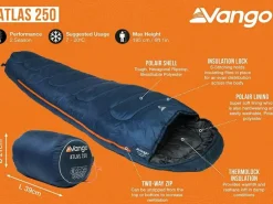 Vango Atlas 250 Mumien-Schlafsack - Deep Atlantic Green