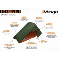 Vango F10 Helium UL 2 Tunnelzelt