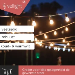 Vellight V-TUYA-15-WWCW intelligente Lichterketten - 15 Meter
