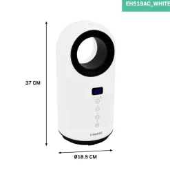 Vonroc 1500 watt Bladeless Elektroheizung - White