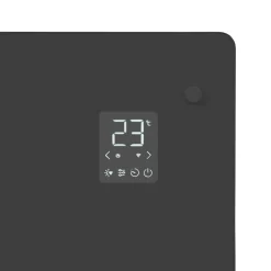 Vonroc 1500 watt Konvektorheizung mit Glasplatte - Grey