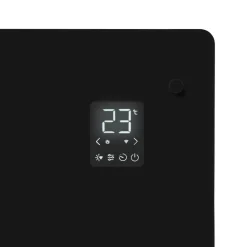 Vonroc 2000 watt Konvektorheizung mit Glasplatte - Black