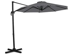 VONROC Bardolino Ø300 cm Premium Sonnenschirm - Grey