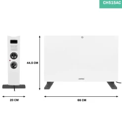 Vonroc CH515AC 2000 watt Konvektorheizung - White
