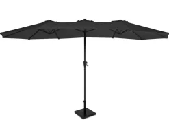 VONROC Iseo 460 x 270 Premium Sonnenschirm mit Fuß - Black