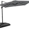 Vonroc Pisogne 300 Sonnenschirm mit 4 füllbare Fliesen - Grey