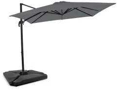 Vonroc Pisogne 300 Sonnenschirm mit 4 füllbare Fliesen - Grey