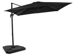 Vonroc Pisogne 300 Sonnenschirm mit 4 füllbare Fliesen - Black