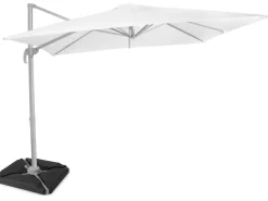 Vonroc Pisogne 300 Sonnenschirm mit 4 füllbare Fliesen - White
