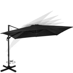 VONROC Pisogne 3x3 Premium Sonnenschirm - Anthracite