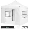 VONROC Premium 3 x 3 easy-up Partyzelt mit Seitenwände - White