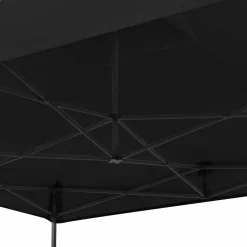 VONROC Premium 3x3 Pavillon mit Moskitonetz-Seitenwände - Black
