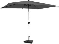 VONROC Rapallo 200 x 300 Premium Sonnenschirm mit Fuß - Grey