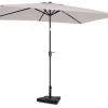 VONROC Rapallo 200 x 300 Premium Sonnenschirm mit Fuß - Beige