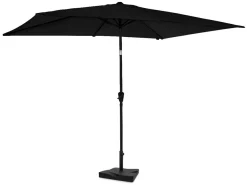 VONROC Rapallo 2x3m Premium Sonnenschirm mit Fuß - Anthracite