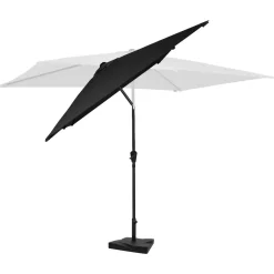 VONROC Rapallo 2x3m Premium Sonnenschirm mit Fuß - Anthracite