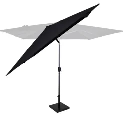 VONROC Rosolina 280 Premium Sonnenschirm mit Fuß - Anthracite