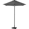 VONROC Torbole 200 cm Premium Sonnenschirm inklusive Fuß - Grey