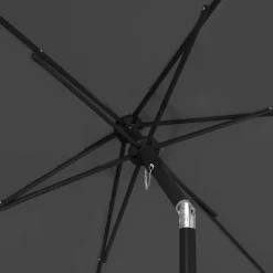 VONROC Torbole 200 cm Premium Sonnenschirm inklusive Fuß - Grey