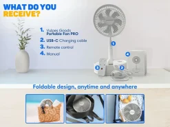 Vulpes Goods Kabelloser Ventilator mit Fernbedienung