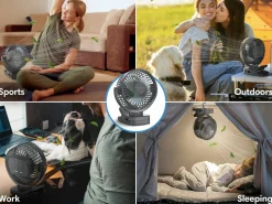Vulpes Goods Mini USB-Ventilator mit Fernbedienung