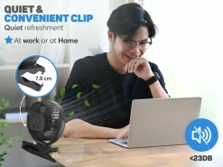 Vulpes Goods Mini USB-Ventilator mit Fernbedienung