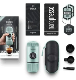 Wacaco Nanopresso tragbare Espressomaschine mit Hülle - Blue