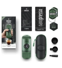 Wacaco Nanopresso tragbare Espressomaschine + Hülle - Green