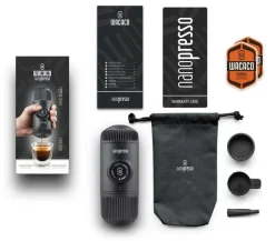 Wacaco Nanopresso tragbare Espressomaschine + Hülle - Black