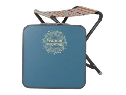 Wander Wonder Bohemian Falthocker mit Tischplatte - Ink Blue