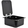 Waschbecken mit Glasplatte 352x322 - Schwarz