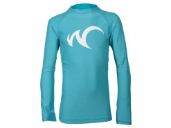 Watrflag Malaga lange Ärmel UPF 50+ Turquoise Kids Rashguard